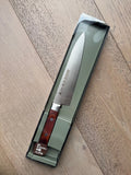 Sword Smith Chef Knife with natural wood grip in box